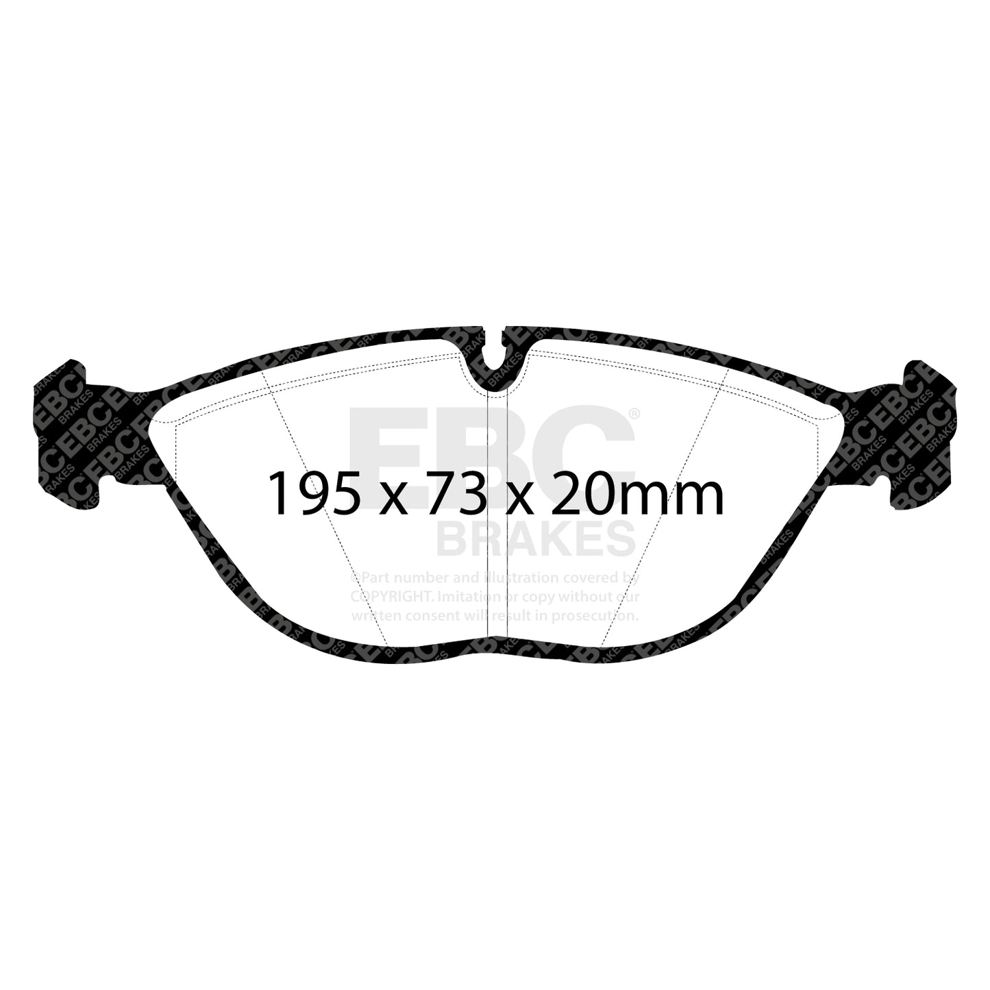 EBC Brakes Greenstuff 6000 Series Truck and SUV Brake Pad Set (DP6992)