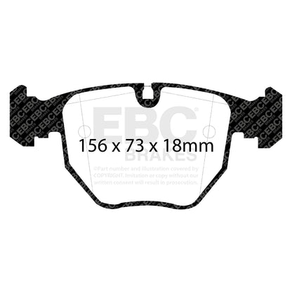 EBC Brakes Greenstuff 6000 Series Truck and SUV Brake Pad Set (DP6992)