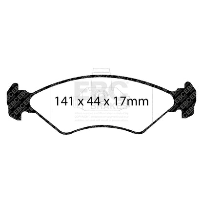 EBC Brakes Greenstuff 6000 Series Truck and SUV Brake Pad Set (DP6992)