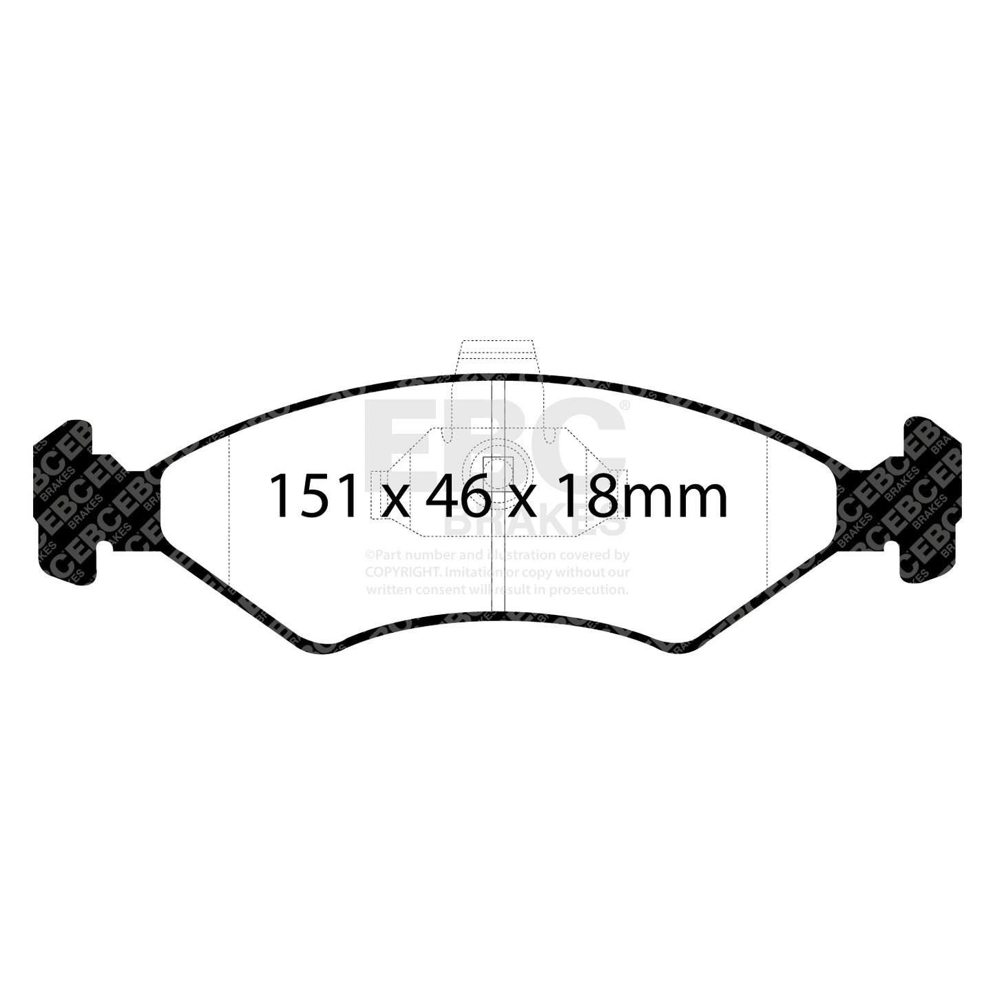 EBC Brakes Greenstuff 6000 Series Truck and SUV Brake Pad Set (DP6992)