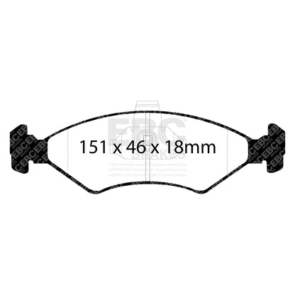 EBC Brakes Greenstuff 6000 Series Truck and SUV Brake Pad Set (DP6992)