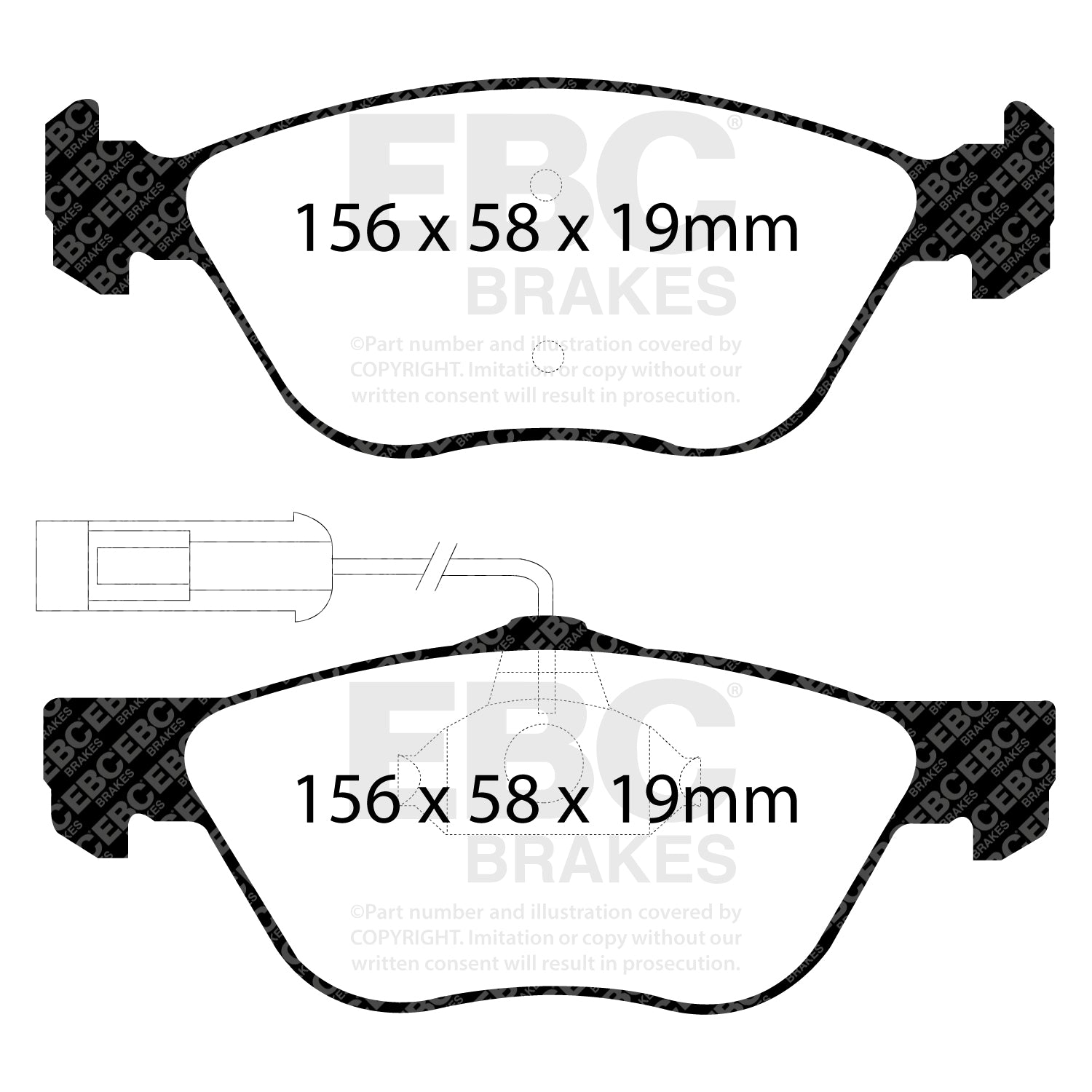 EBC Brakes Greenstuff 6000 Series Truck and SUV Brake Pad Set (DP6992)