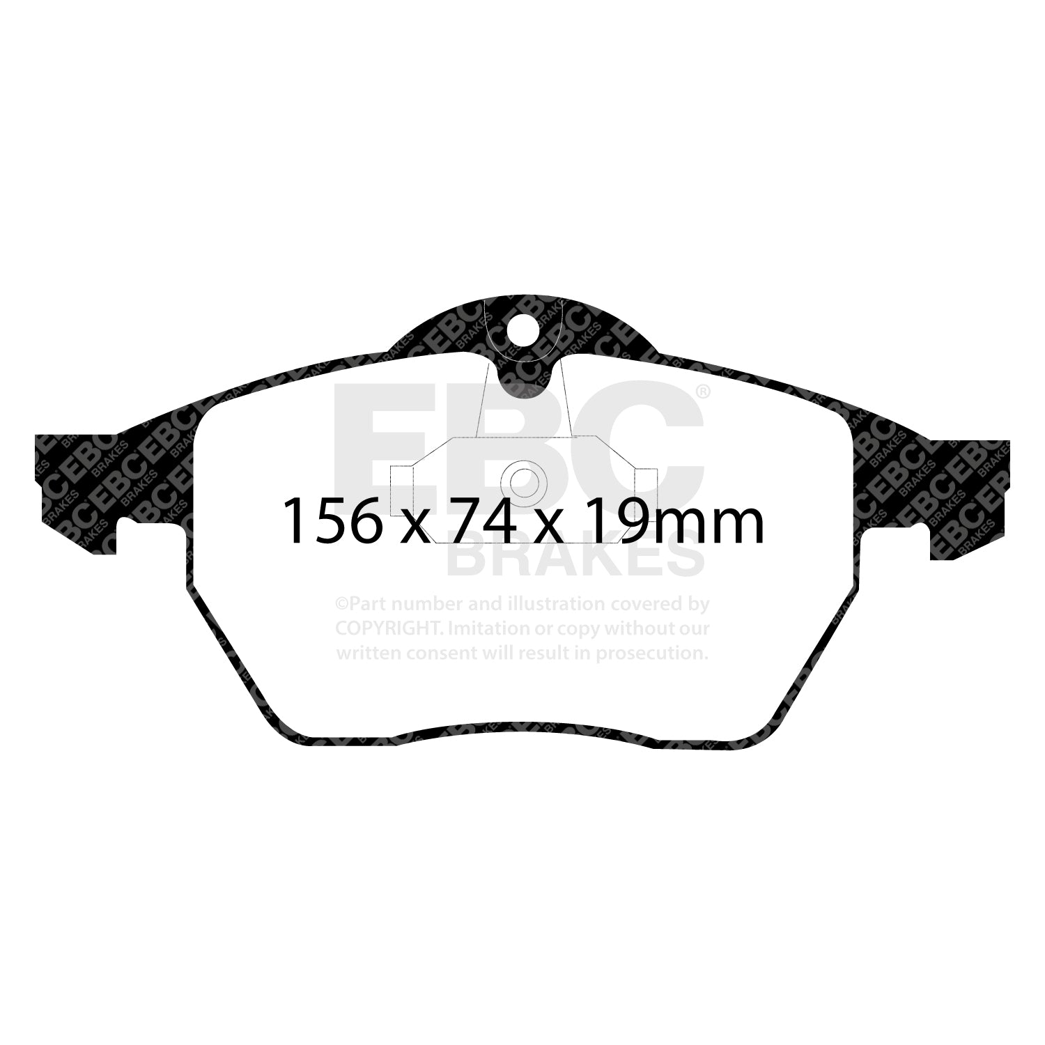 EBC Brakes Greenstuff 6000 Series Truck and SUV Brake Pad Set (DP6992)