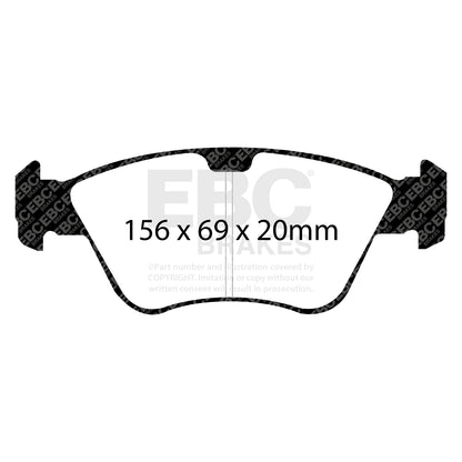 EBC Brakes Greenstuff 6000 Series Truck and SUV Brake Pad Set (DP6992)