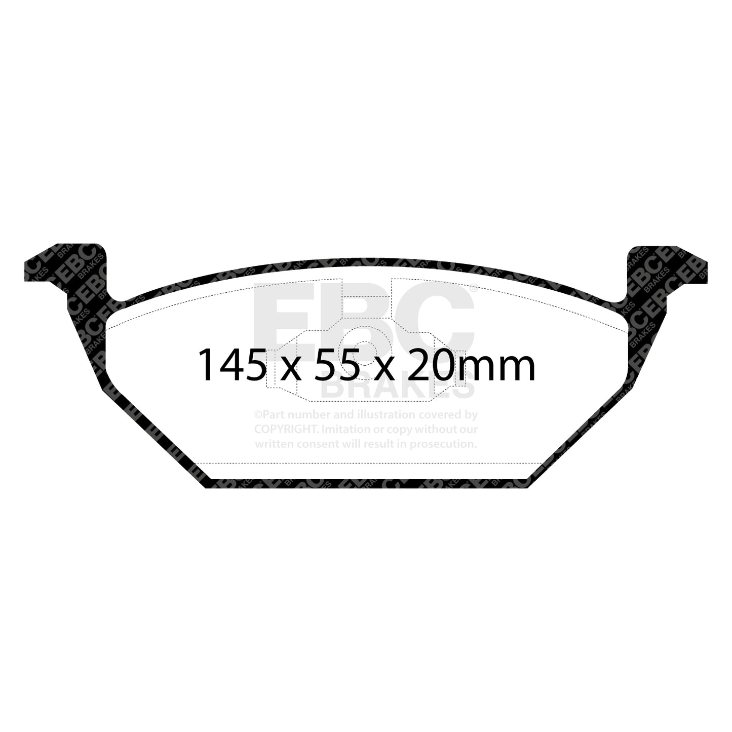 EBC Brakes Greenstuff 6000 Series Truck and SUV Brake Pad Set (DP6992)