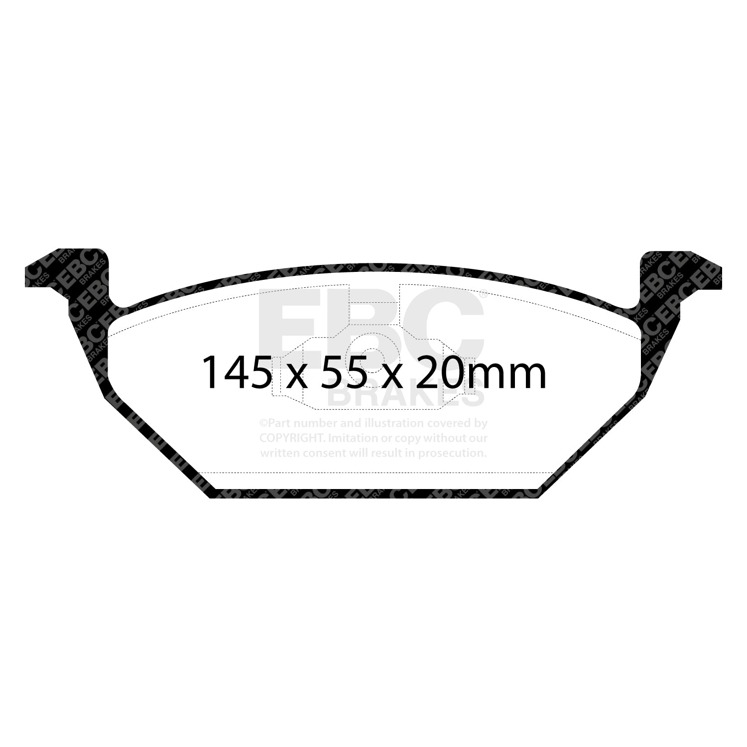 EBC Brakes Greenstuff 6000 Series Truck and SUV Brake Pad Set (DP6992)