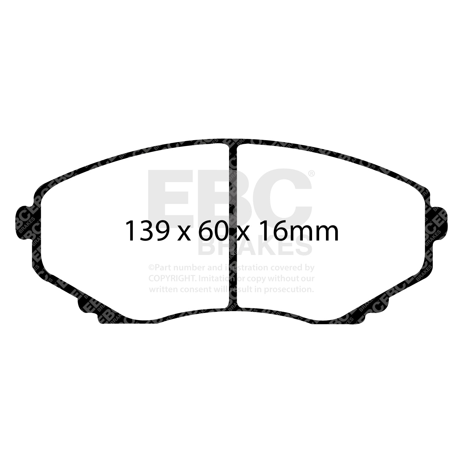 EBC Brakes Greenstuff 6000 Series Truck and SUV Brake Pad Set (DP6992)