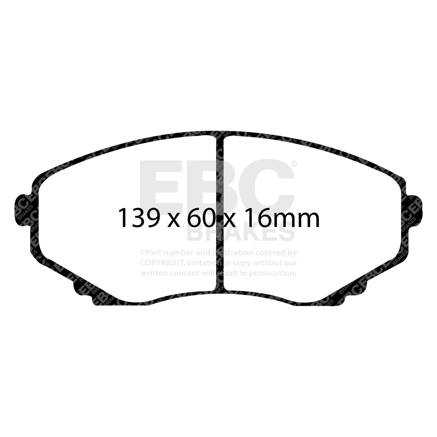 EBC Brakes Greenstuff 6000 Series Truck and SUV Brake Pad Set (DP6992)