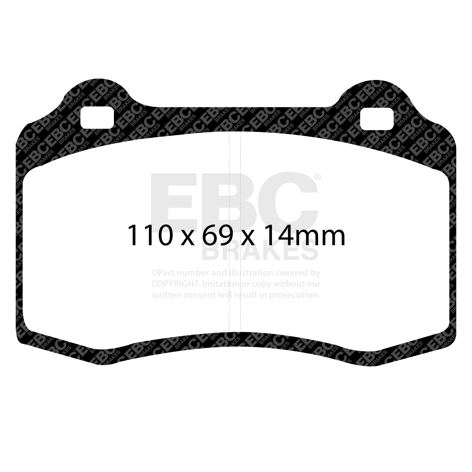EBC Brakes Greenstuff 6000 Series Truck and SUV Brake Pad Set (DP6992)