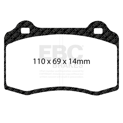 EBC Brakes Greenstuff 6000 Series Truck and SUV Brake Pad Set (DP6992)