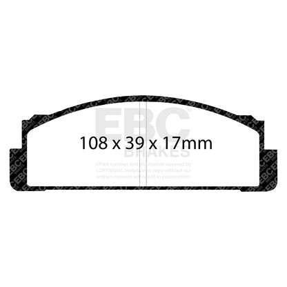 EBC Brakes Greenstuff 6000 Series Truck and SUV Brake Pad Set (DP6992)