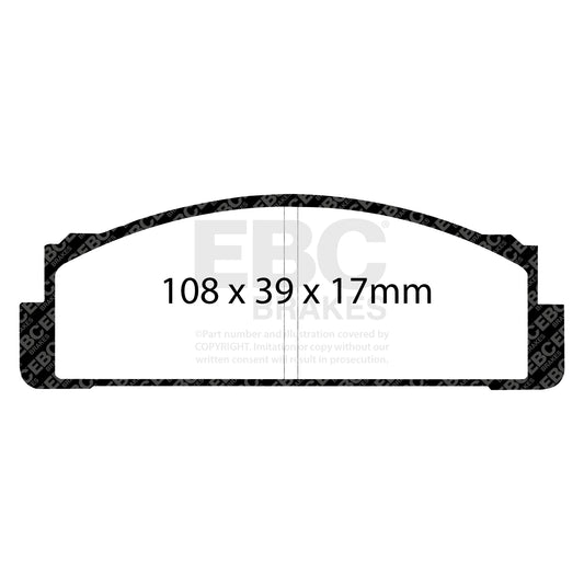 EBC Brakes Greenstuff 6000 Series Truck and SUV Brake Pad Set (DP6992)