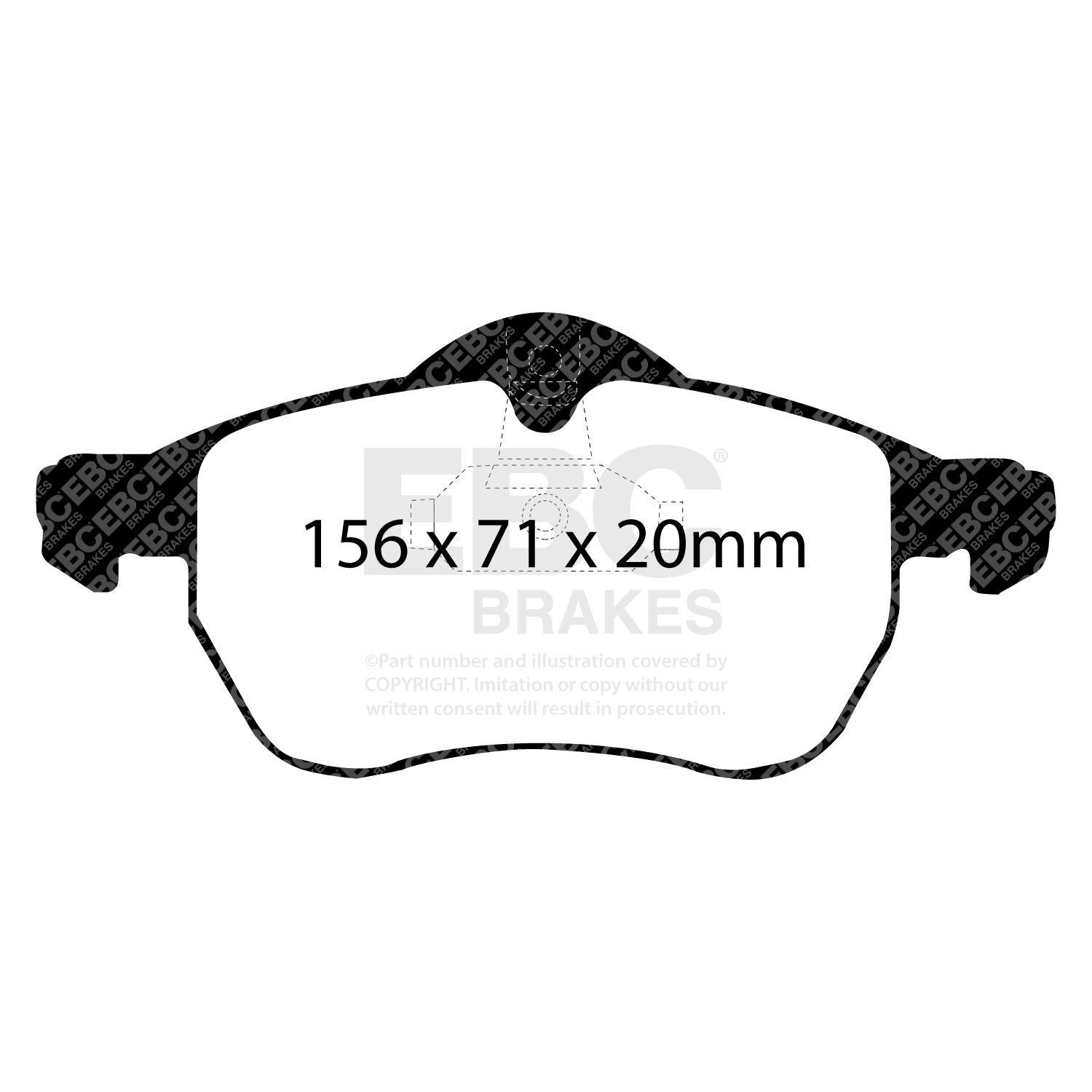 EBC Brakes Greenstuff 6000 Series Truck and SUV Brake Pad Set (DP6992)