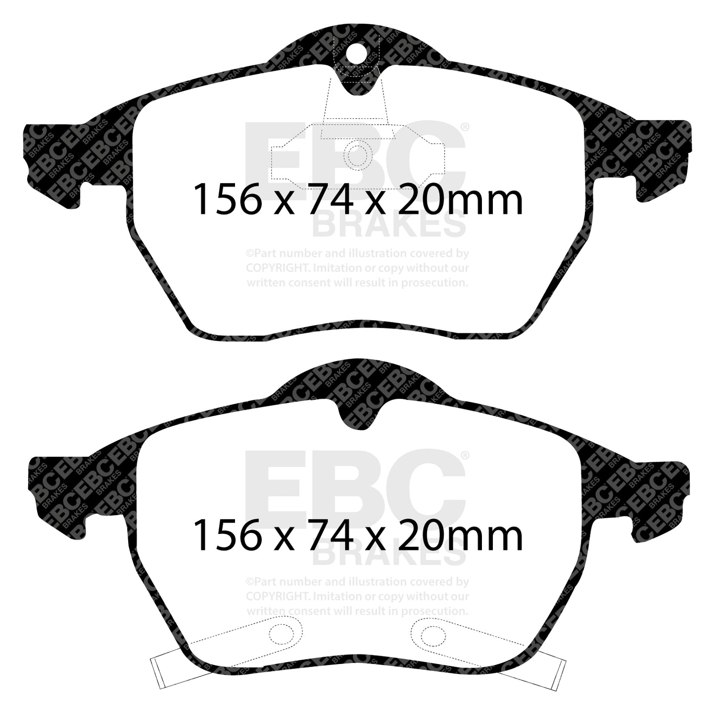 EBC Brakes Greenstuff 6000 Series Truck and SUV Brake Pad Set (DP6992)