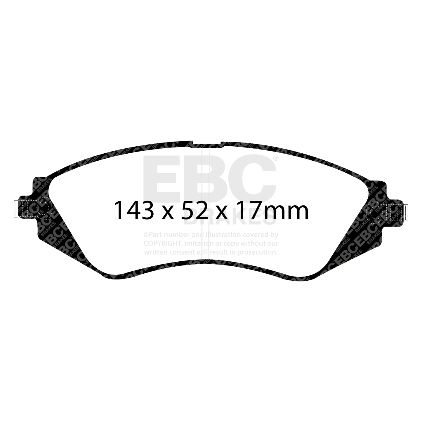 EBC Brakes Greenstuff 6000 Series Truck and SUV Brake Pad Set (DP6992)