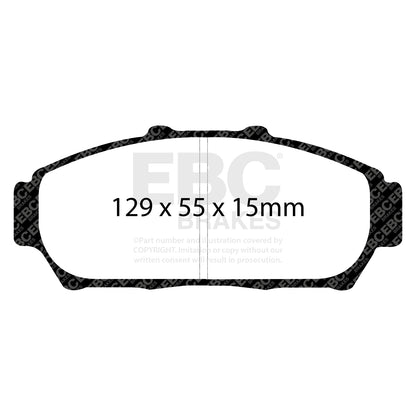 EBC Brakes Greenstuff 6000 Series Truck and SUV Brake Pad Set (DP6992)