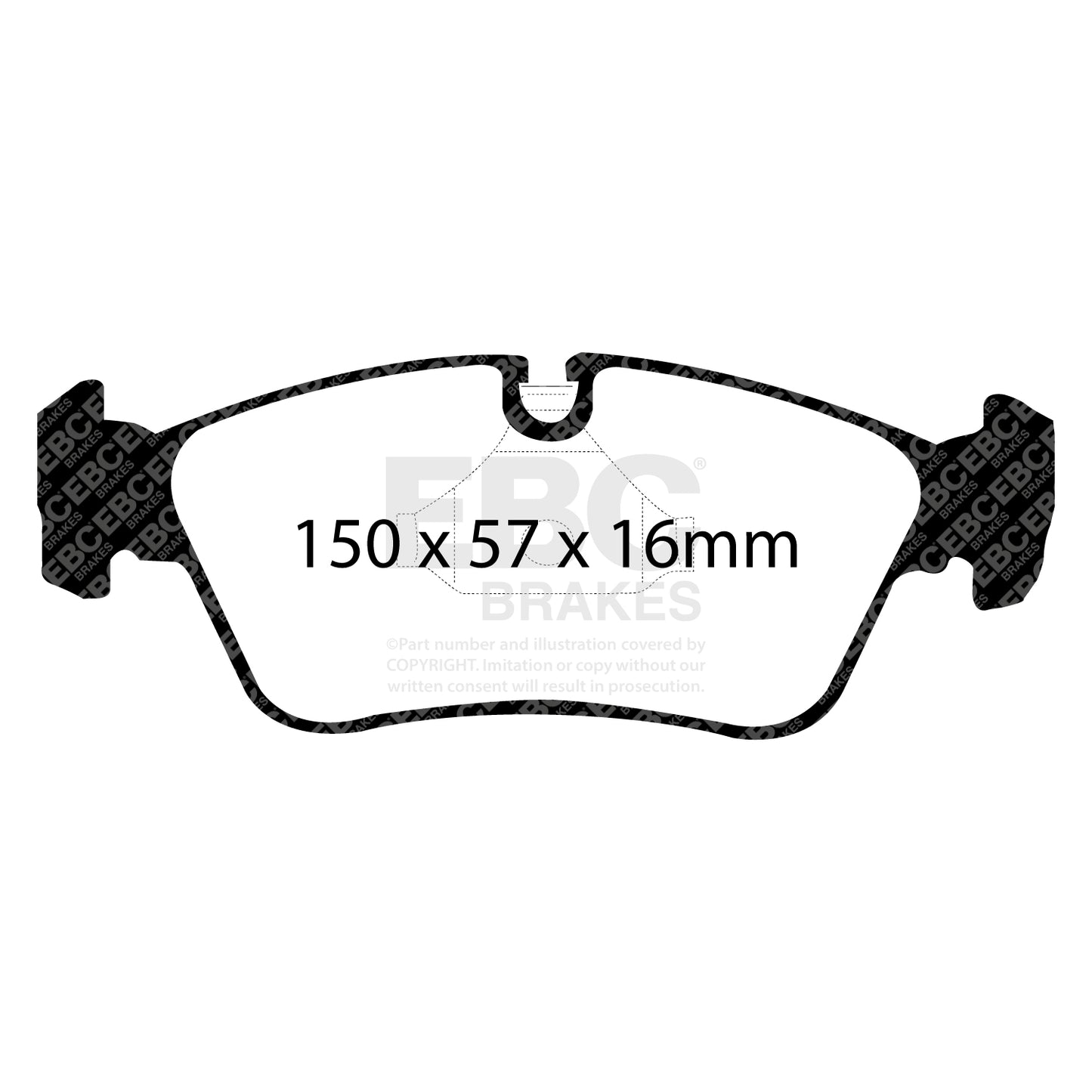 EBC Brakes Greenstuff 6000 Series Truck and SUV Brake Pad Set (DP6992)