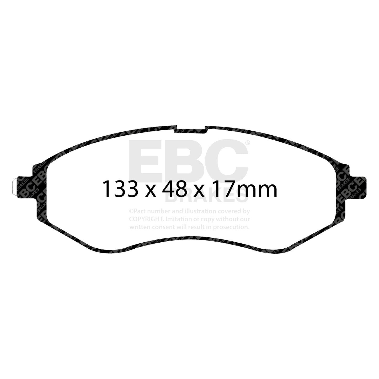 EBC Brakes Greenstuff 6000 Series Truck and SUV Brake Pad Set (DP6992)