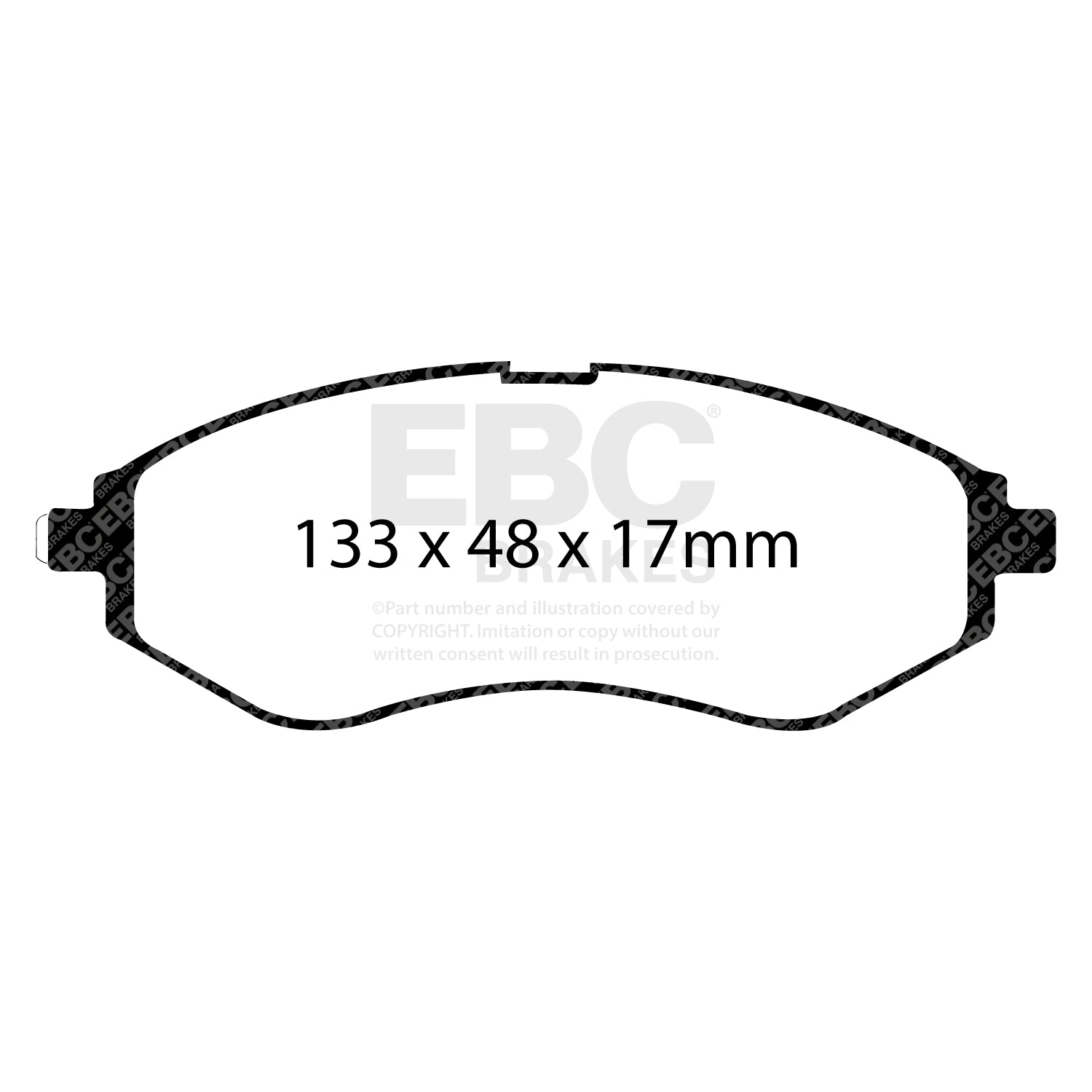 EBC Brakes Greenstuff 6000 Series Truck and SUV Brake Pad Set (DP6992)