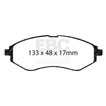 EBC Brakes Greenstuff 6000 Series Truck and SUV Brake Pad Set (DP6992)