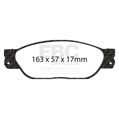 EBC Brakes Greenstuff 6000 Series Truck and SUV Brake Pad Set (DP6992)