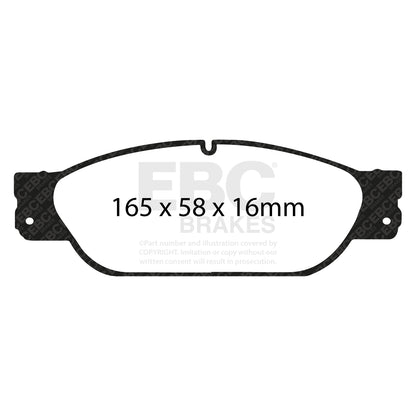 EBC Brakes Greenstuff 6000 Series Truck and SUV Brake Pad Set (DP6992)