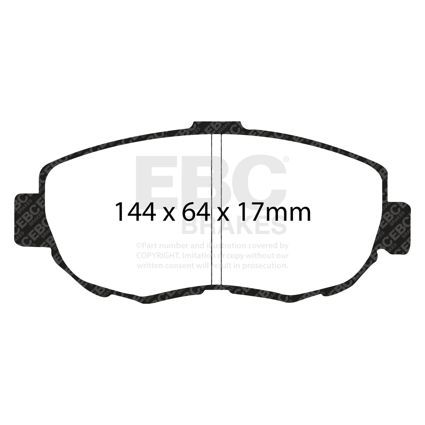 EBC Brakes Greenstuff 6000 Series Truck and SUV Brake Pad Set (DP6992)