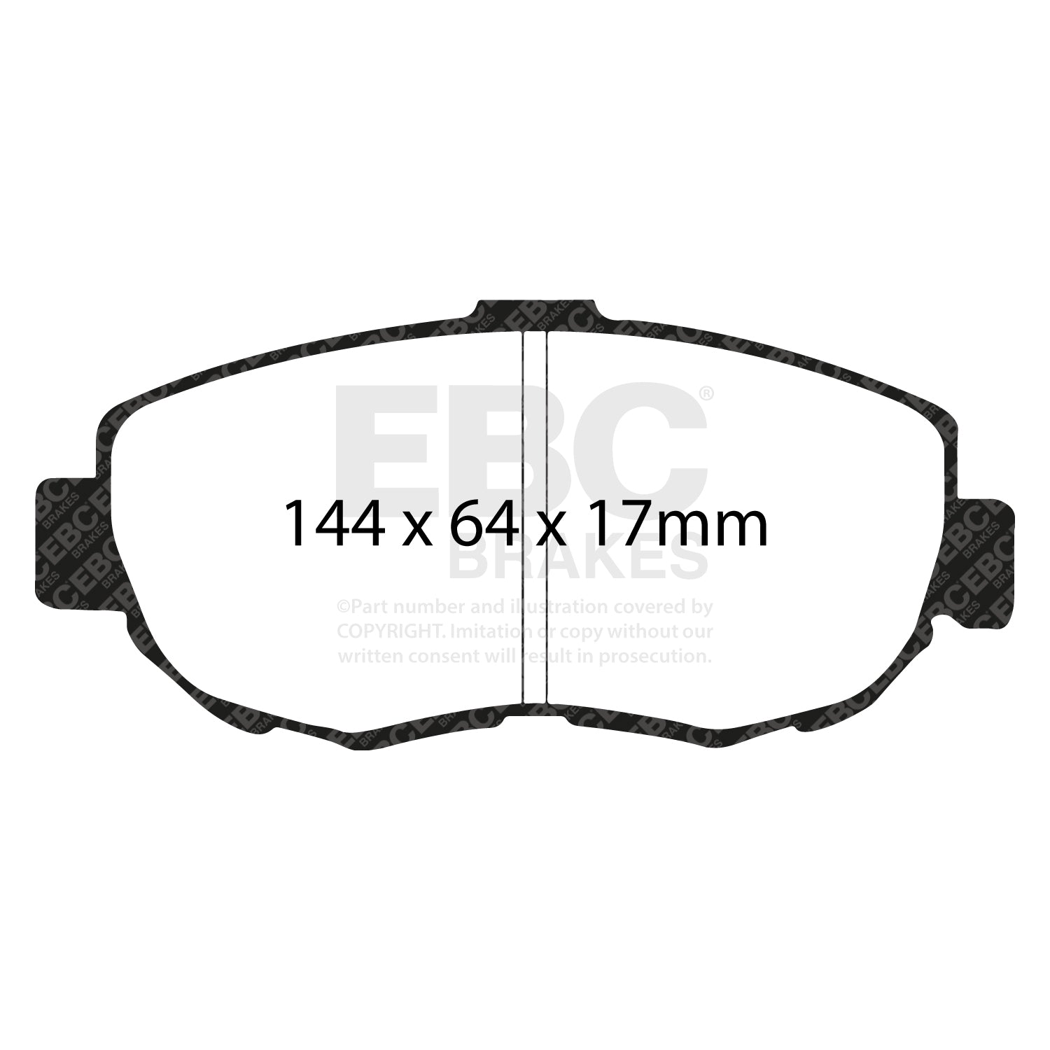 EBC Brakes Greenstuff 6000 Series Truck and SUV Brake Pad Set (DP6992)