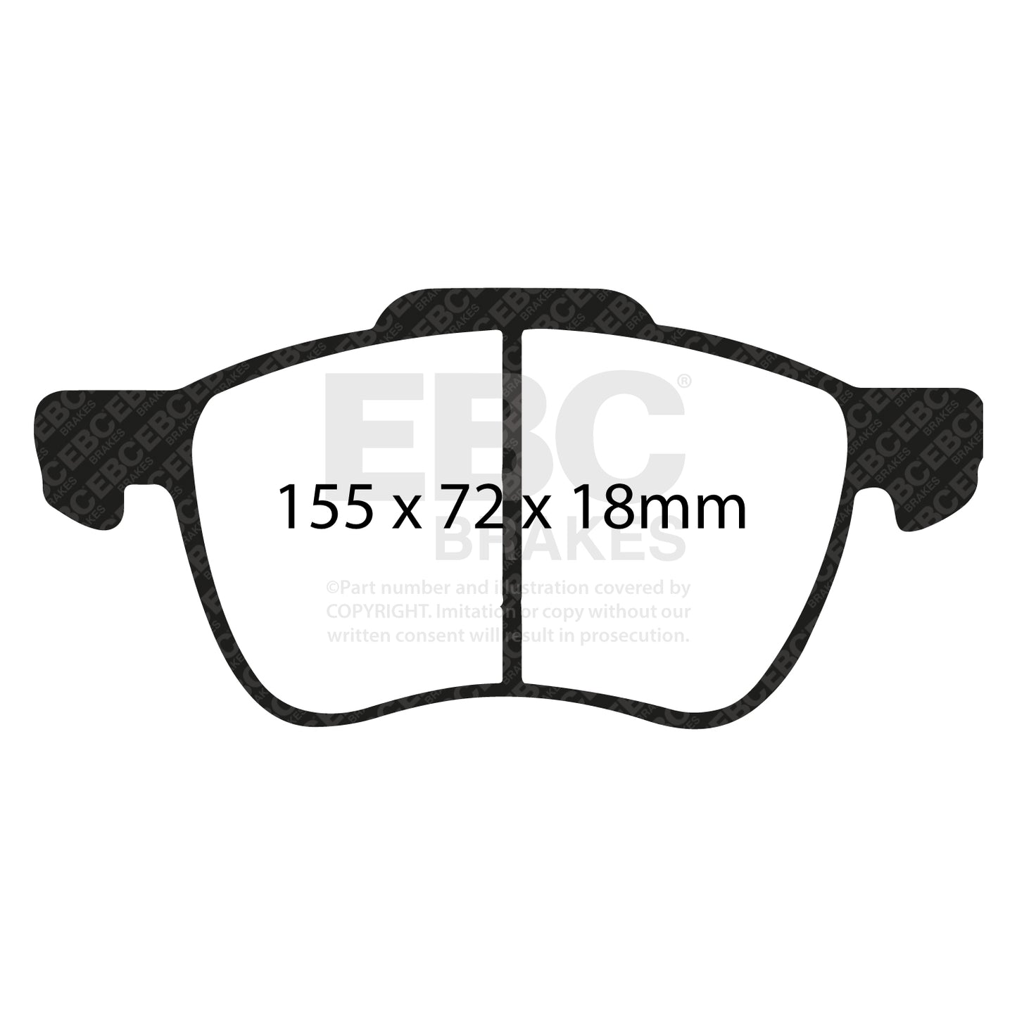 EBC Brakes Greenstuff 6000 Series Truck and SUV Brake Pad Set (DP6992)