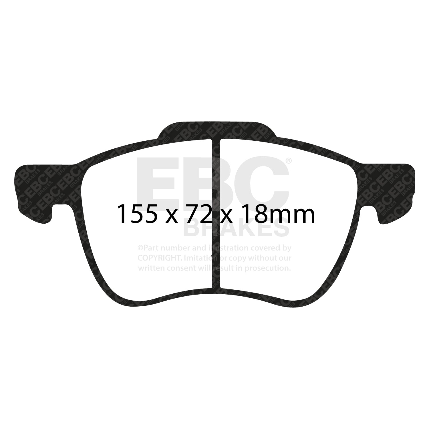 EBC Brakes Greenstuff 6000 Series Truck and SUV Brake Pad Set (DP6992)