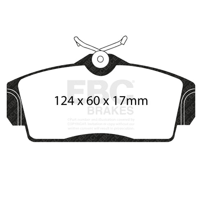 EBC Brakes Greenstuff 6000 Series Truck and SUV Brake Pad Set (DP6992)