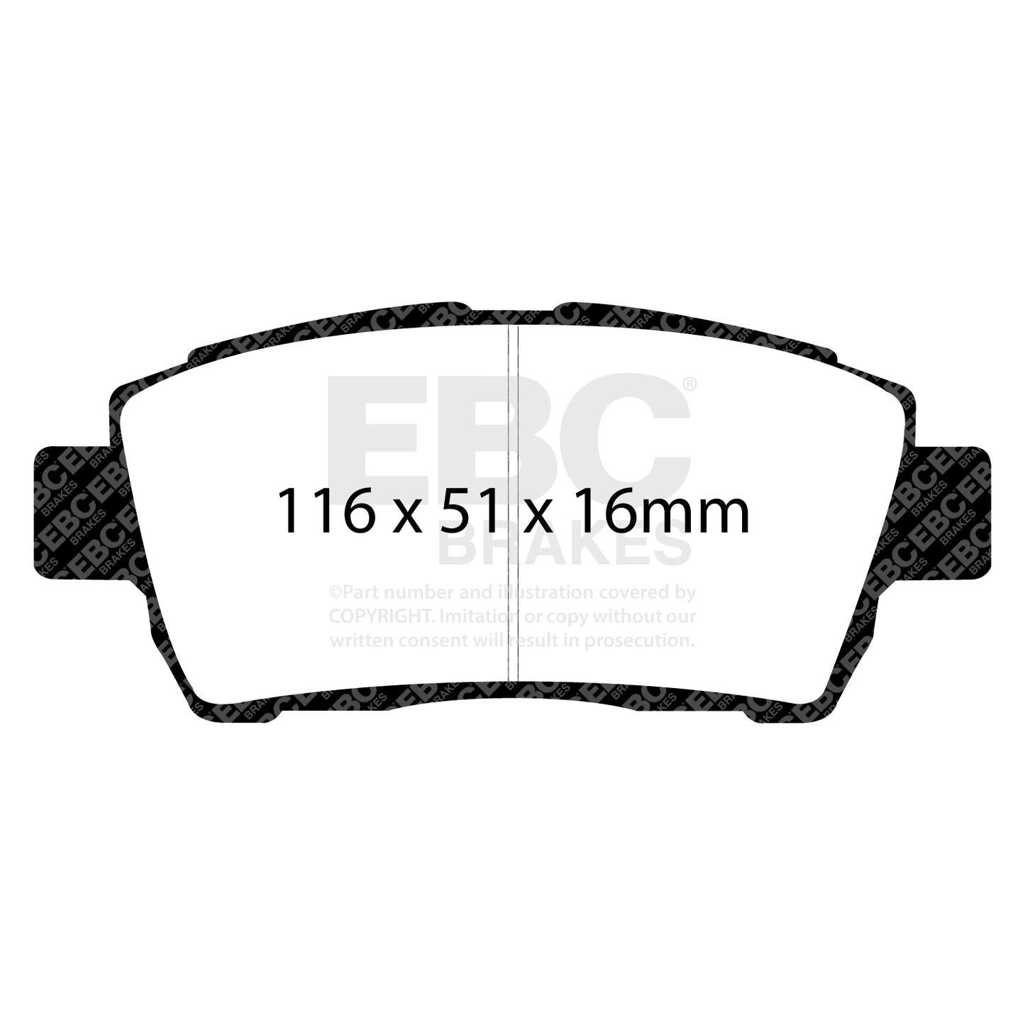 EBC Brakes Greenstuff 6000 Series Truck and SUV Brake Pad Set (DP6992)