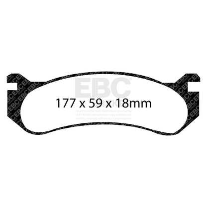 EBC Brakes Greenstuff 6000 Series Truck and SUV Brake Pad Set (DP6992)