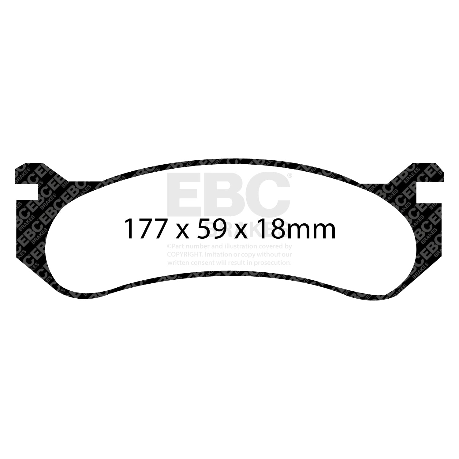 EBC Brakes Greenstuff 6000 Series Truck and SUV Brake Pad Set (DP6992)