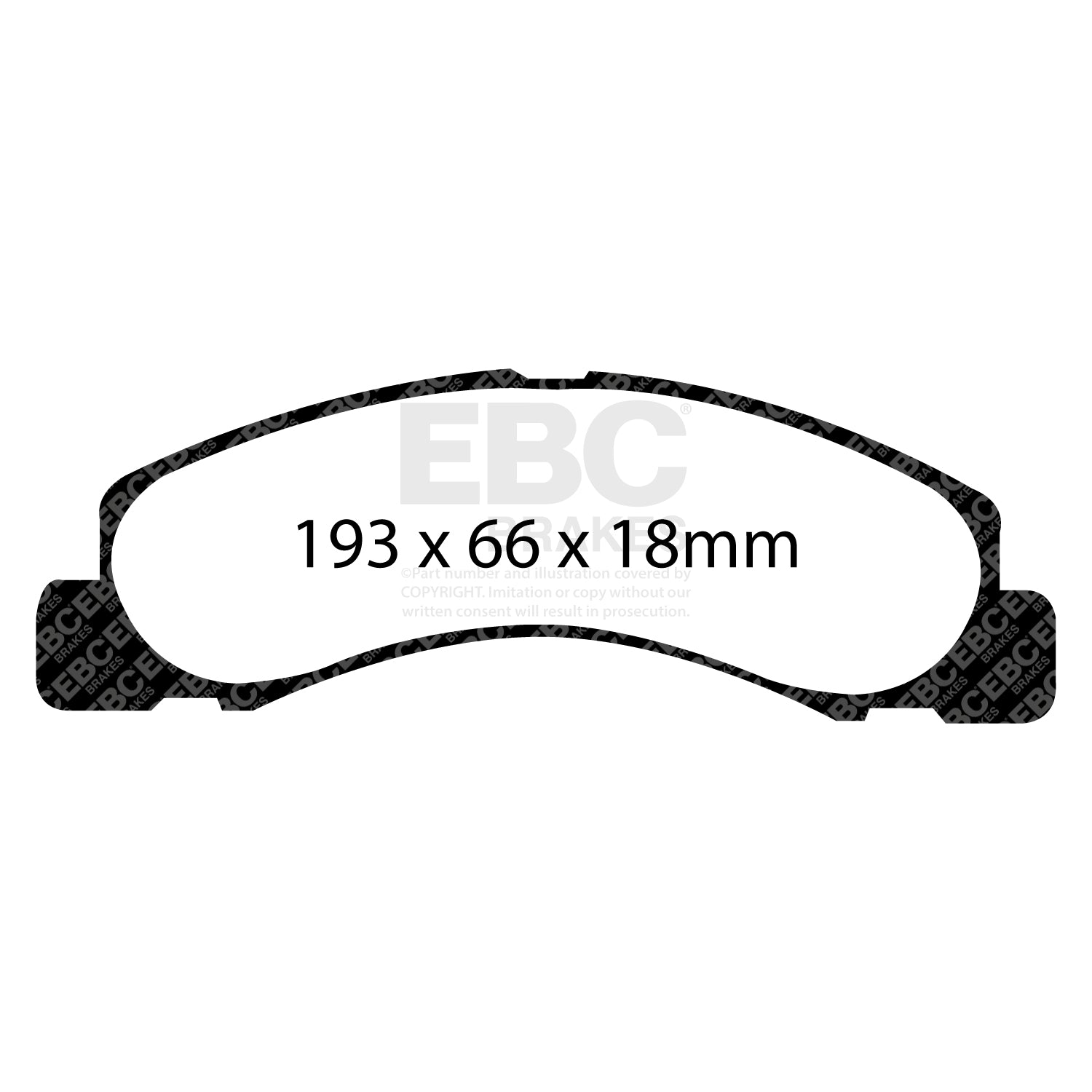 EBC Brakes Greenstuff 6000 Series Truck and SUV Brake Pad Set (DP6992)