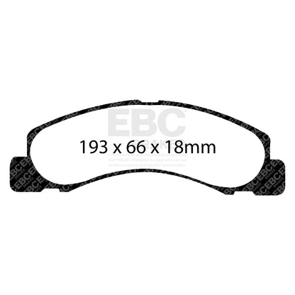 EBC Brakes Greenstuff 6000 Series Truck and SUV Brake Pad Set (DP6992)