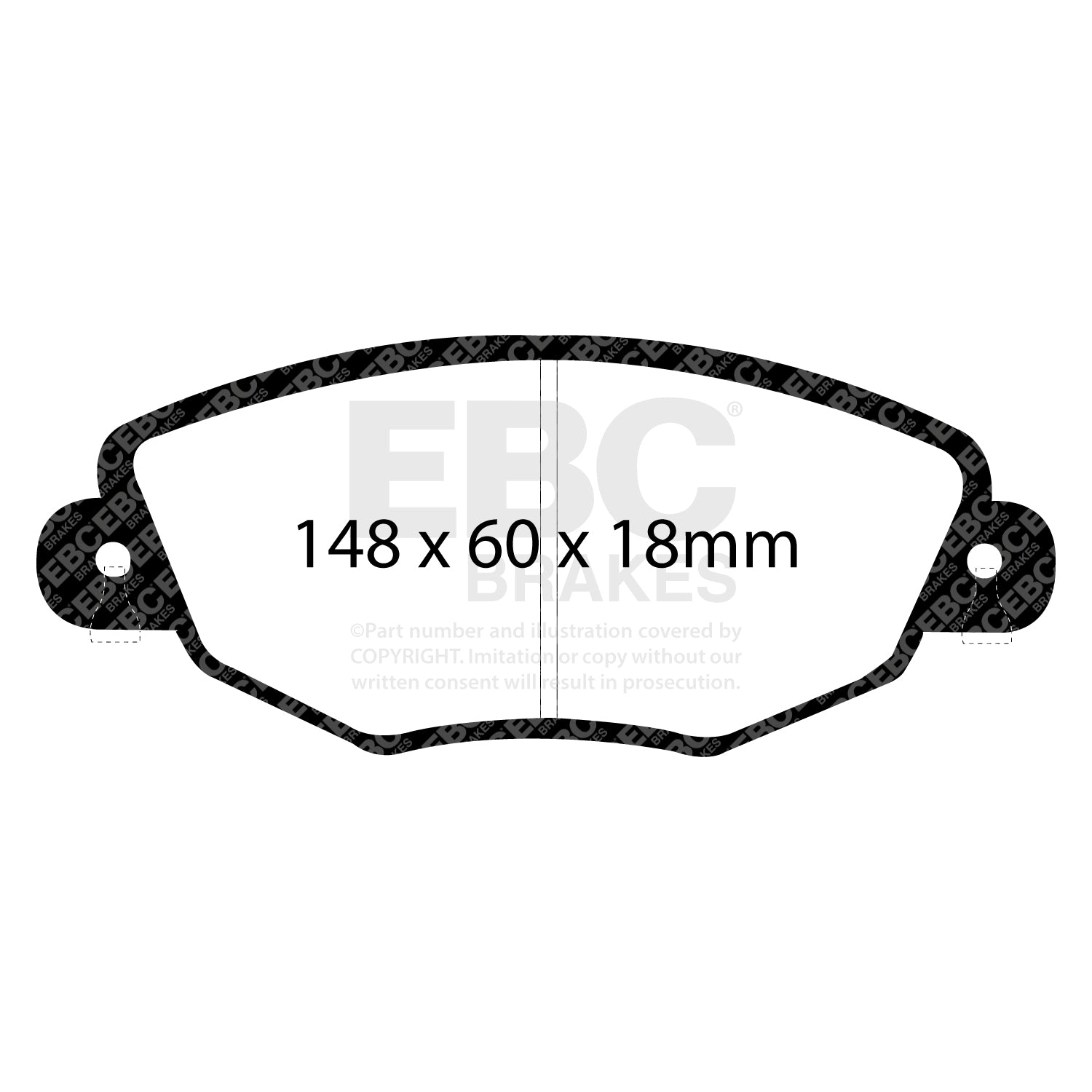 EBC Brakes Greenstuff 6000 Series Truck and SUV Brake Pad Set (DP6992)