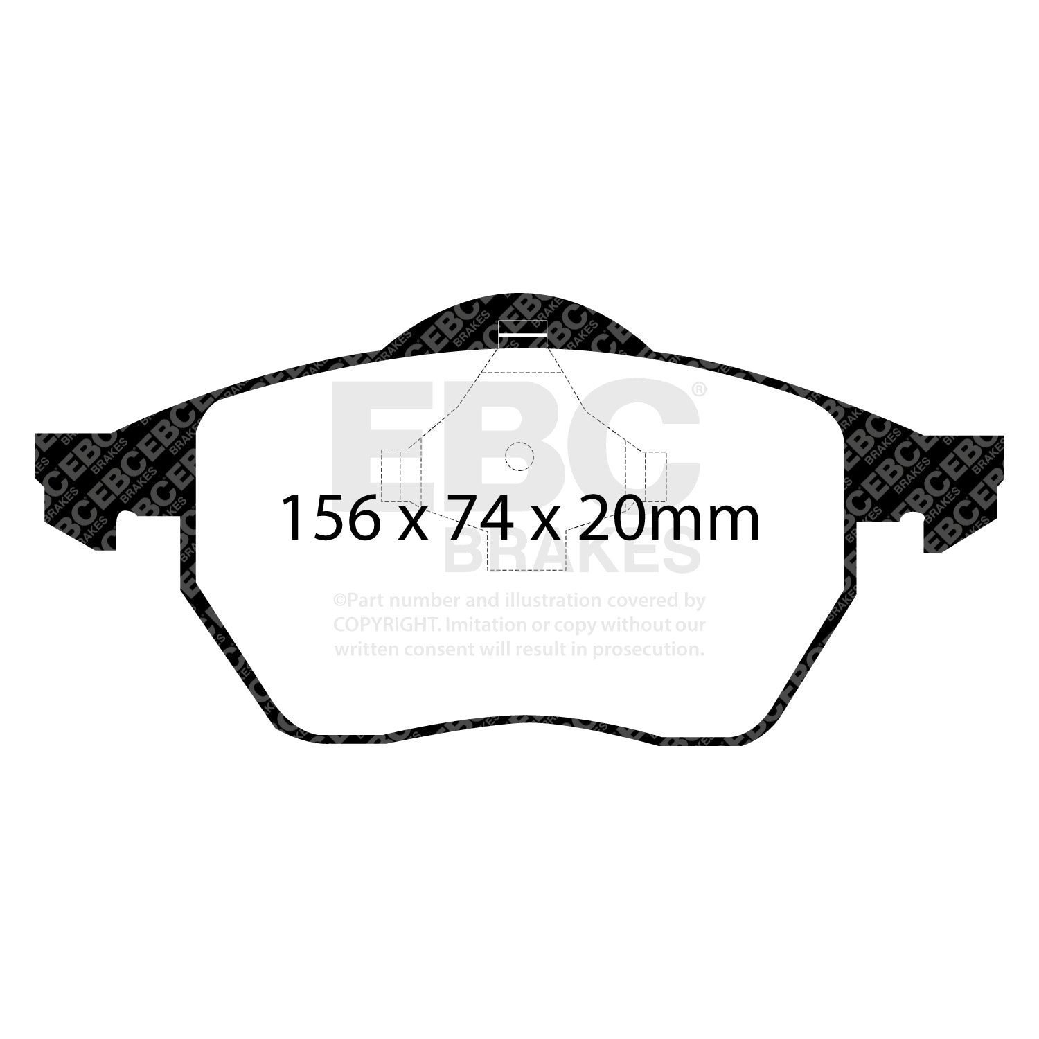 EBC Brakes Greenstuff 6000 Series Truck and SUV Brake Pad Set (DP6992)