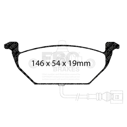 EBC Brakes Greenstuff 6000 Series Truck and SUV Brake Pad Set (DP6992)