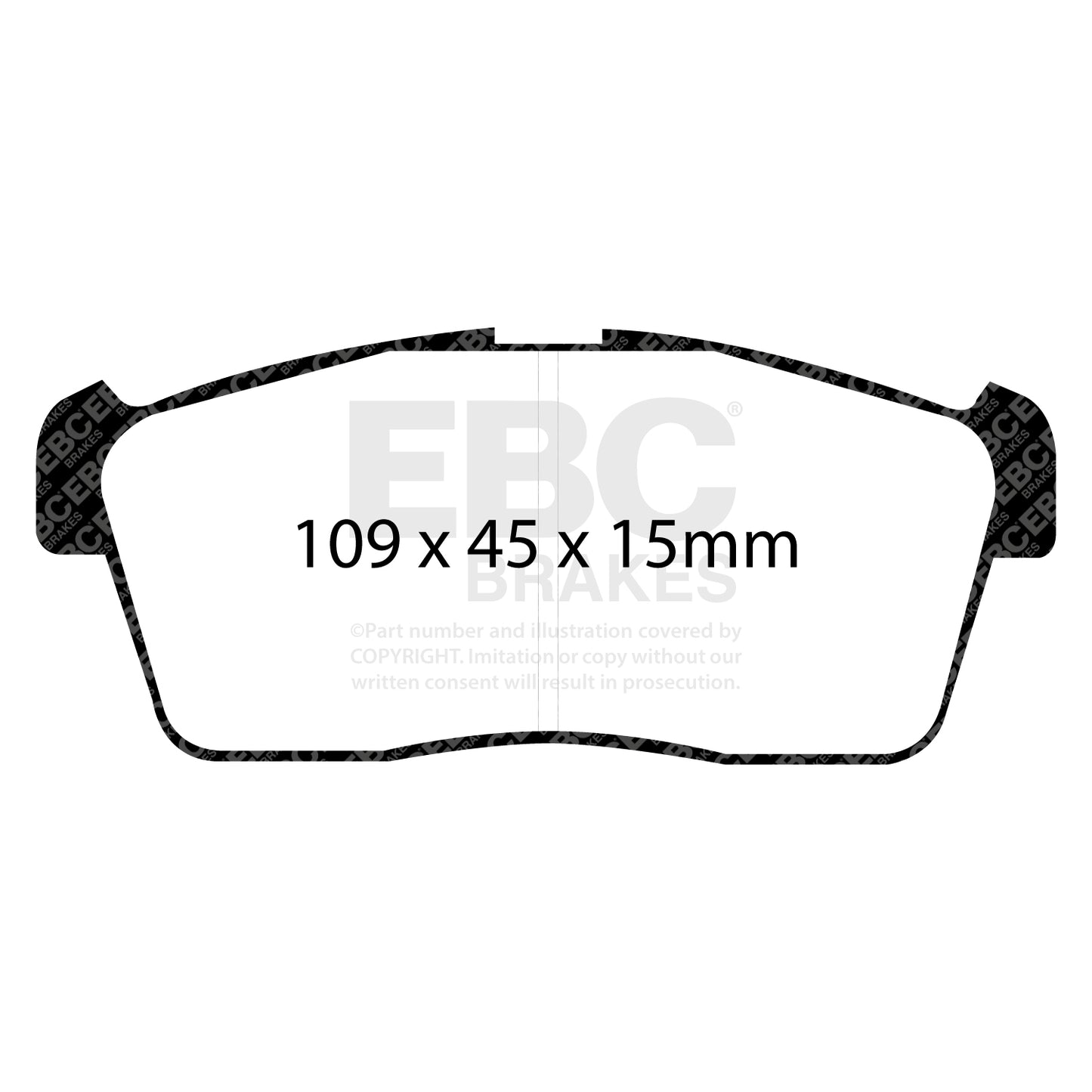 EBC Brakes Greenstuff 6000 Series Truck and SUV Brake Pad Set (DP6992)