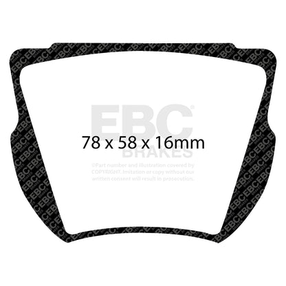 EBC Brakes Greenstuff 6000 Series Truck and SUV Brake Pad Set (DP6992)