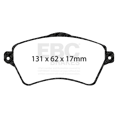 EBC Brakes Greenstuff 6000 Series Truck and SUV Brake Pad Set (DP6992)