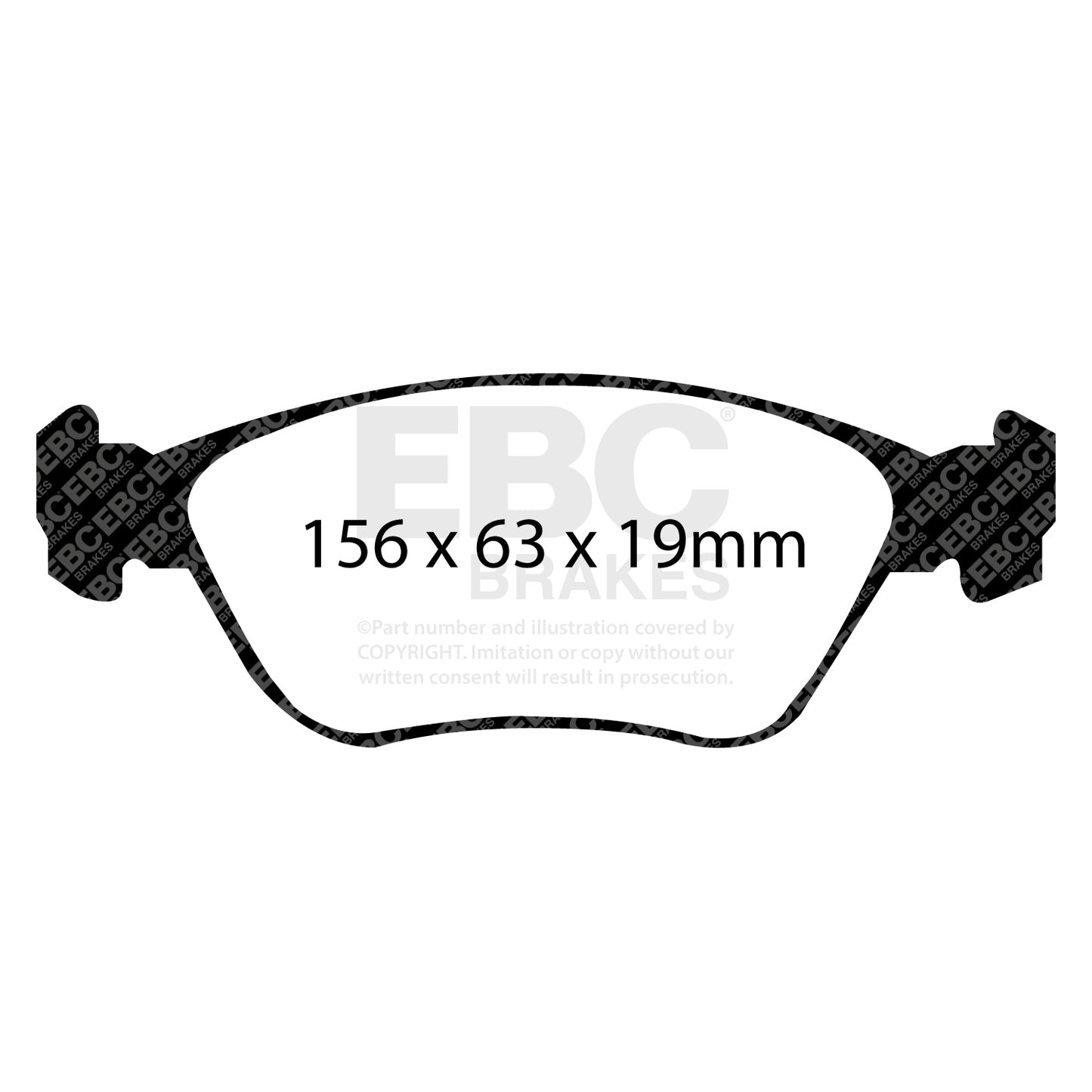 EBC Brakes Greenstuff 6000 Series Truck and SUV Brake Pad Set (DP6992)