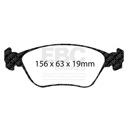 EBC Brakes Greenstuff 6000 Series Truck and SUV Brake Pad Set (DP6992)