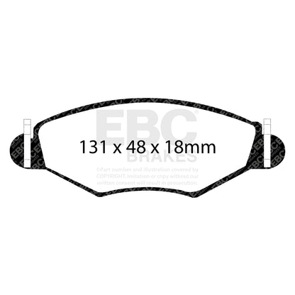 EBC Brakes Greenstuff 6000 Series Truck and SUV Brake Pad Set (DP6992)