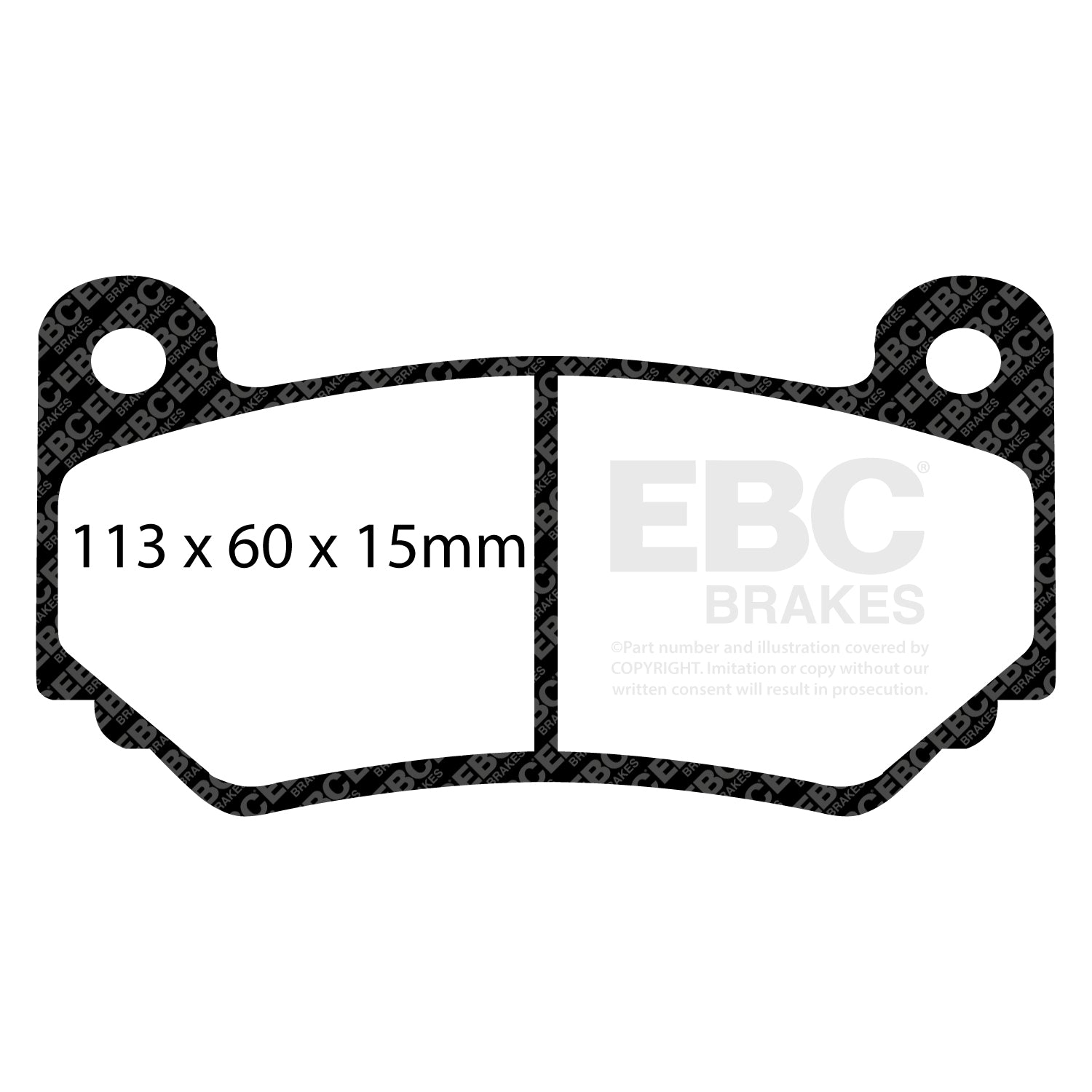EBC Brakes Greenstuff 6000 Series Truck and SUV Brake Pad Set (DP6992)