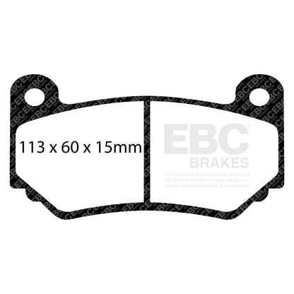 EBC Brakes Greenstuff 6000 Series Truck and SUV Brake Pad Set (DP6992)