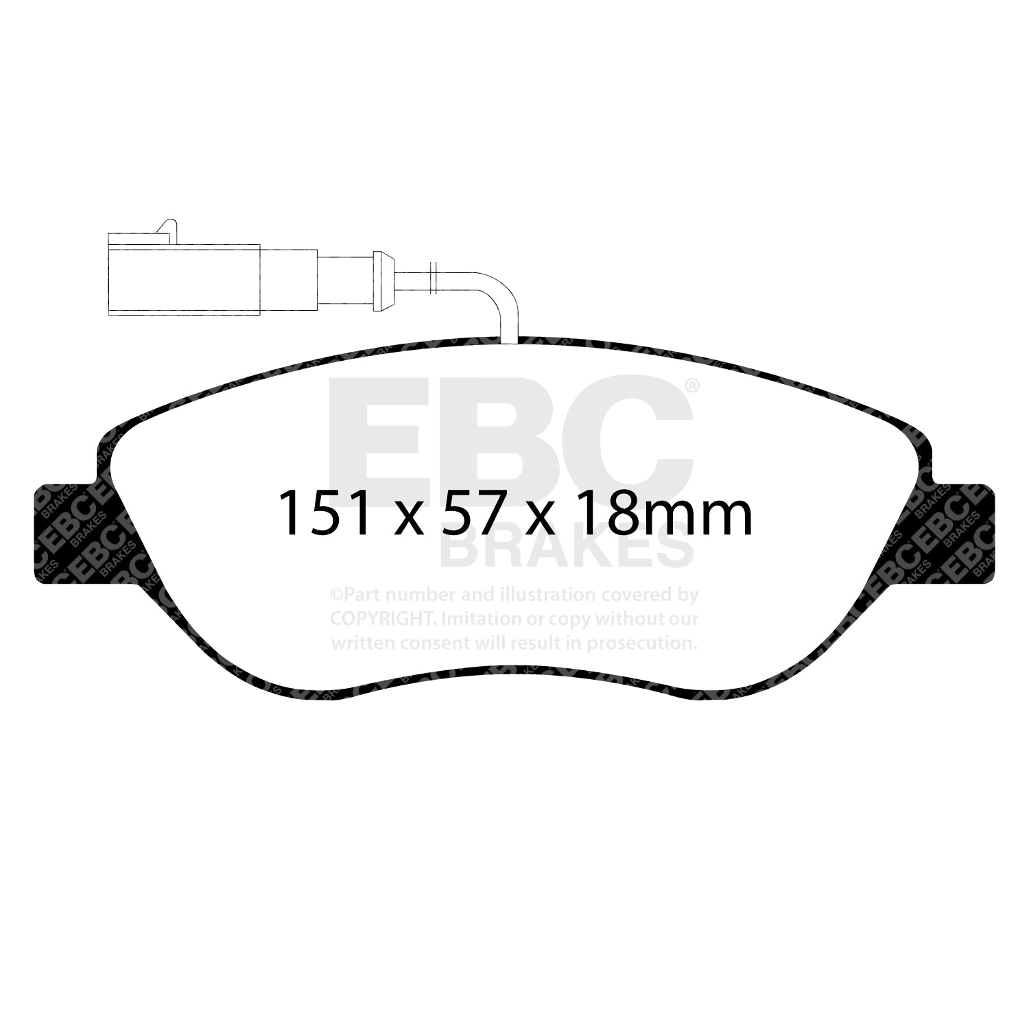 EBC Brakes Greenstuff 6000 Series Truck and SUV Brake Pad Set (DP6992)