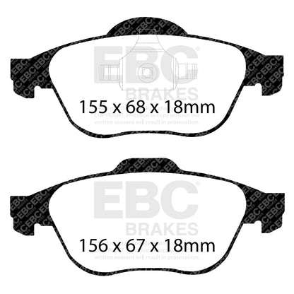 EBC Brakes Greenstuff 6000 Series Truck and SUV Brake Pad Set (DP6992)