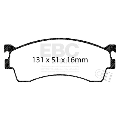 EBC Brakes Greenstuff 6000 Series Truck and SUV Brake Pad Set (DP6992)